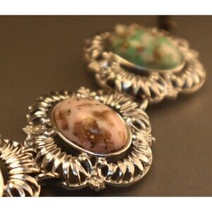 Sarah Coventry Pastel Marble Stone Bracelet